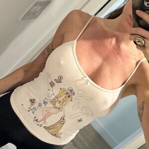 Frankies Bikinis-Love Pamela Anderson tank top